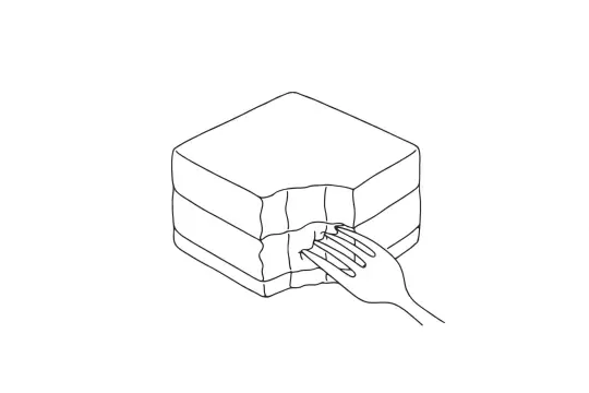 Cheesecake, catering dish line drawing