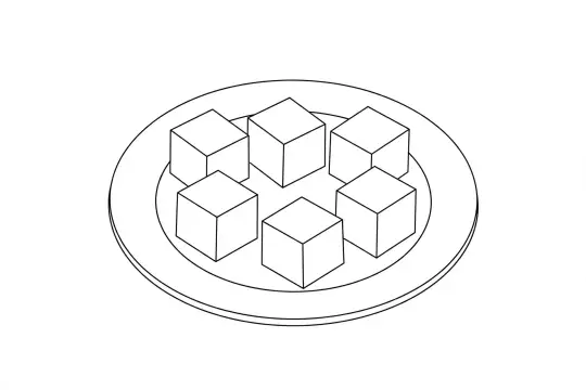 Radish Cake, catering dish line drawing